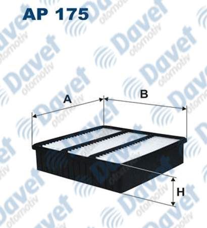 FILTRON AP175 Hava Filtresi Lancer 03-07 / Outlander 03-10 / Colt V